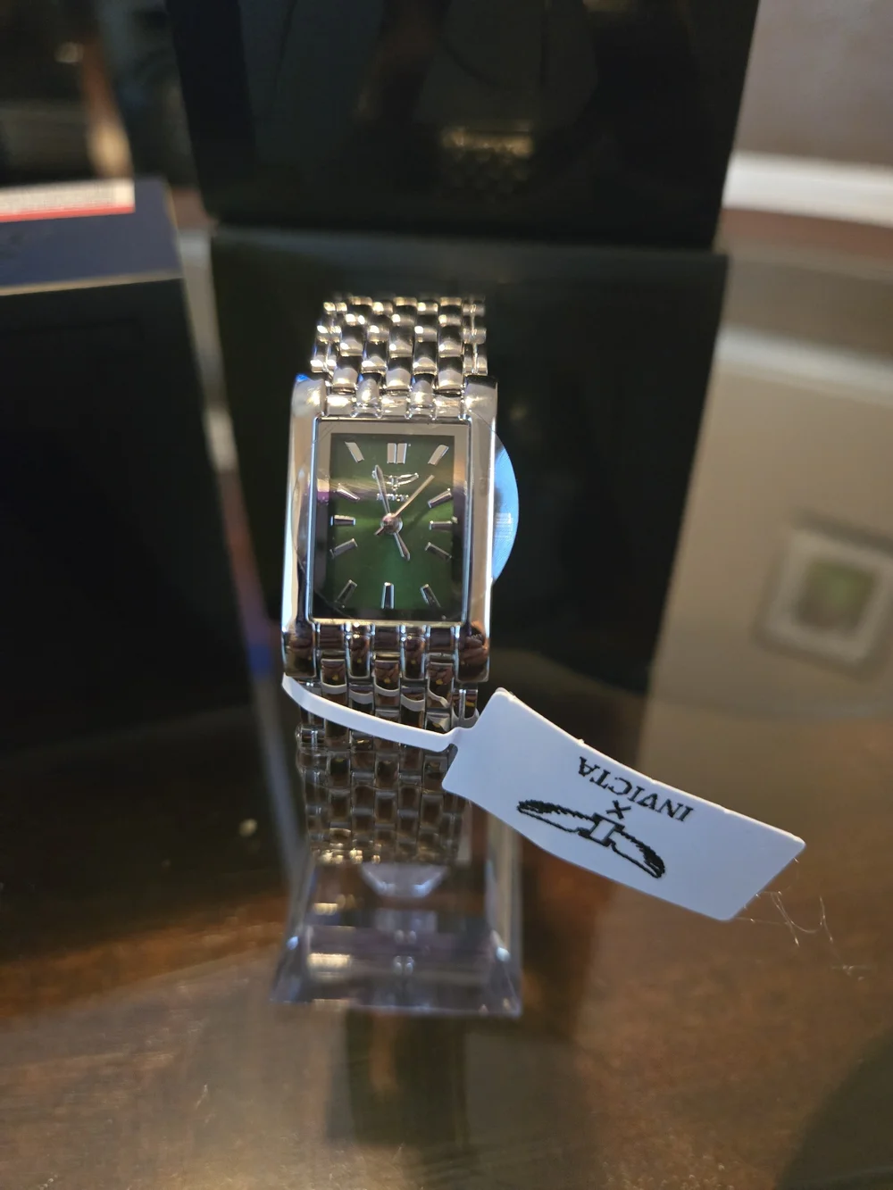 69890 Invicta Specialty I Emerald Green Dial Silver Tone 21mm Women's Watch